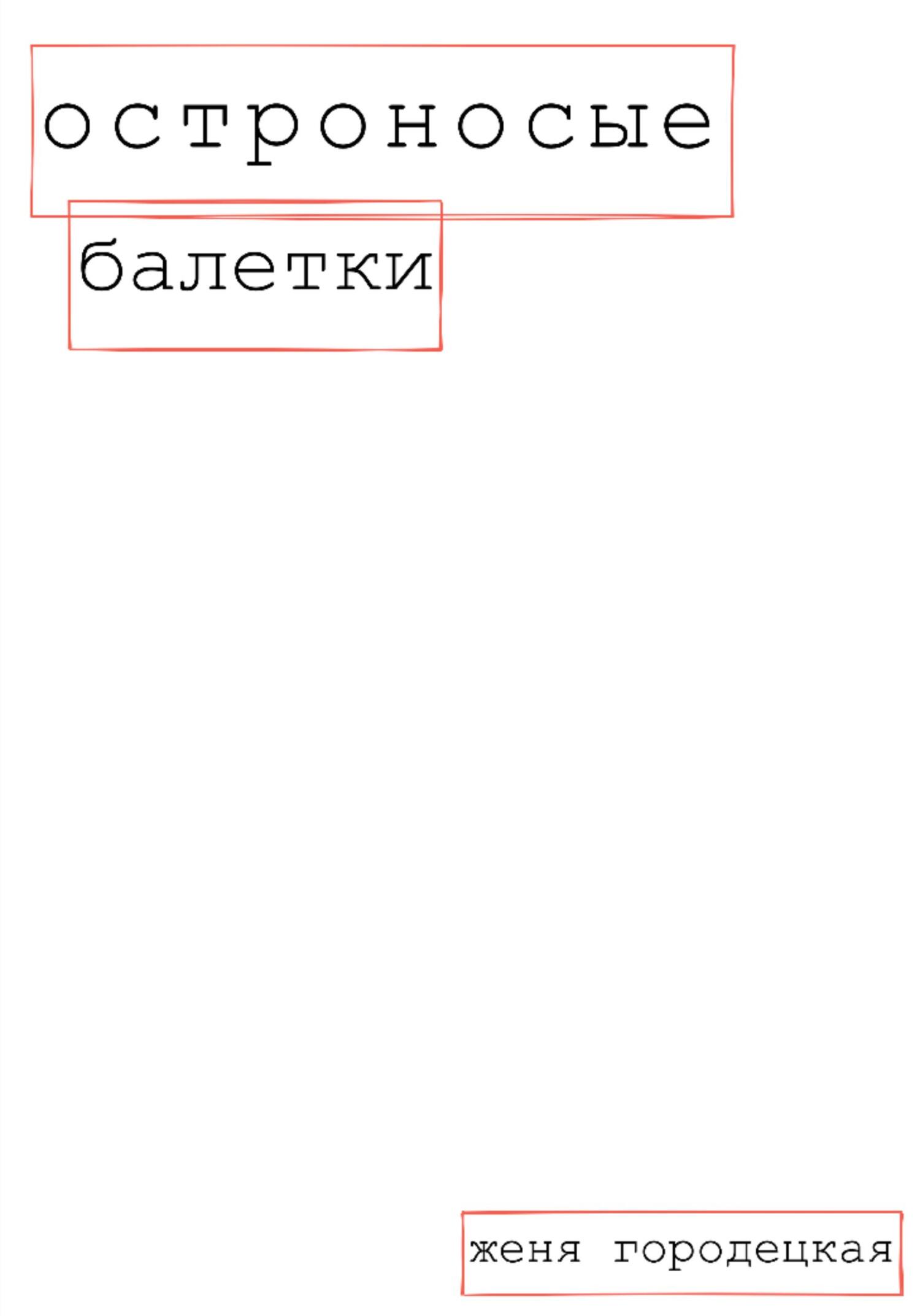 Остроносые балетки - Женя Городецкая